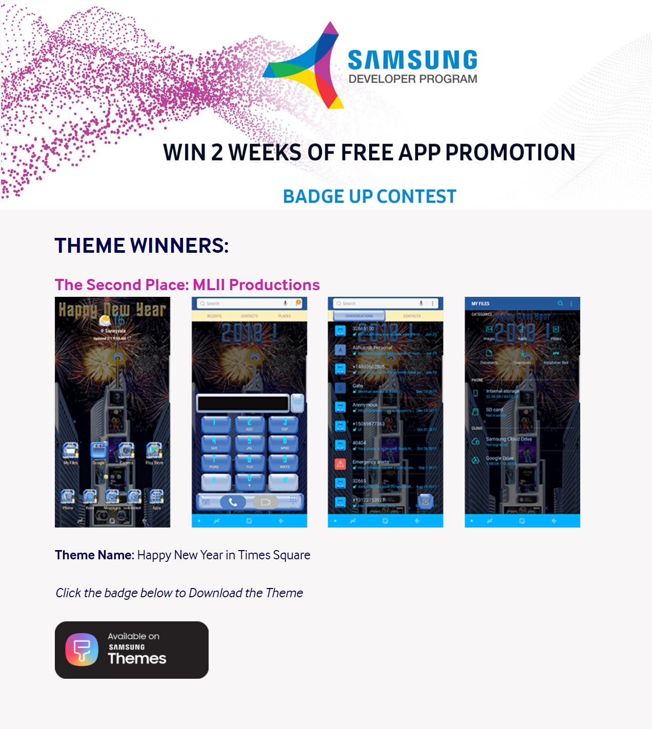 2018 Badge Up Contest